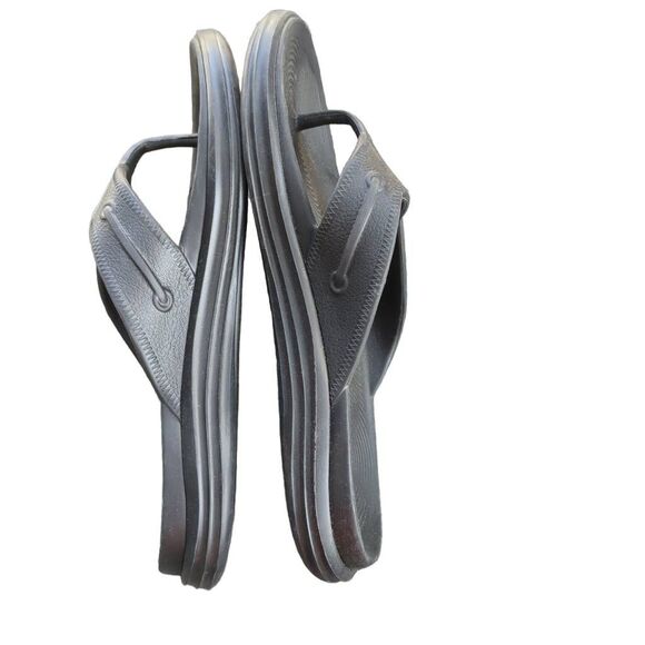 Sperry Men's Size 9 Windward Float Thong Sandal Metallic Silver Beach Vacation - Picture 3 of 5